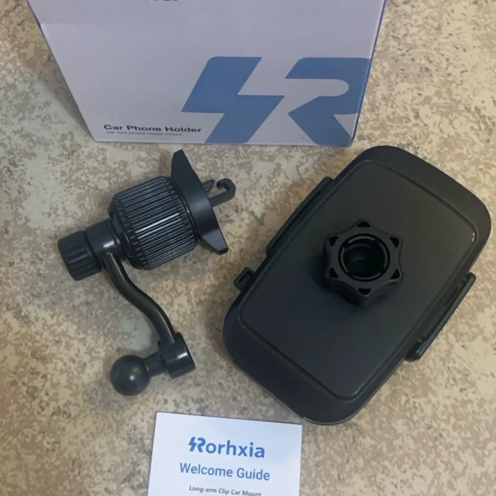 New! “Rorhxia” Black Car Phone Holder